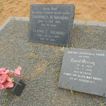 MEIRING Johannes H. -1955 &amp; Eltina C. -1992 :: MEIRING Carel 1937-1998