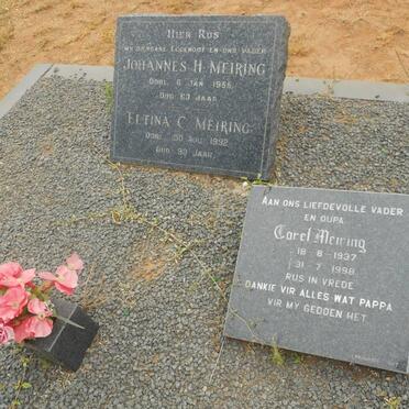 MEIRING Johannes H. -1955 &amp; Eltina C. -1992 :: MEIRING Carel 1937-1998
