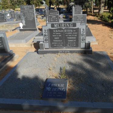 MEIRING Frederick Cornelis 1915-1986 &amp; Sarie Frederika SMITH 1919-1994 :: MEIRING Frikkie 1949-1995