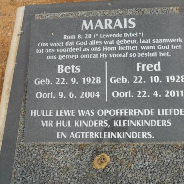 MARAIS Fred 1928-2011 &amp; Bets 1928-2004