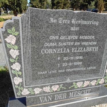 MESCHT Cornelia Elizabeth, van der 1916-1999