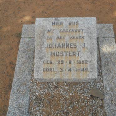 MOSTERT Johannes J. 1892-1949