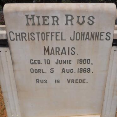MARAIS Christoffel Johannes 1900-1969