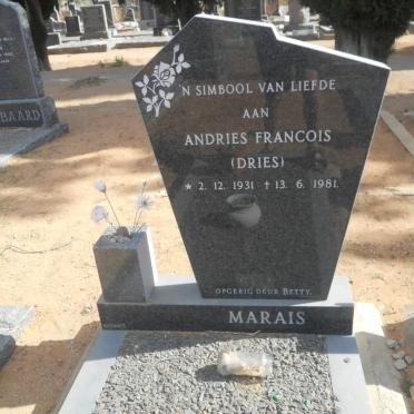 MARAIS Andries Francois 1931-1981