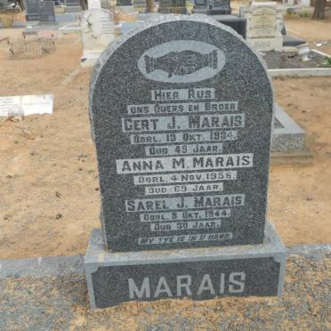 MARAIS Gert J. -1934 &amp; Anna M. -1956 :: MARAIS Sarel J. -1944