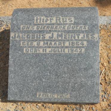 MEINTJES Jacobus J. 1864-1942