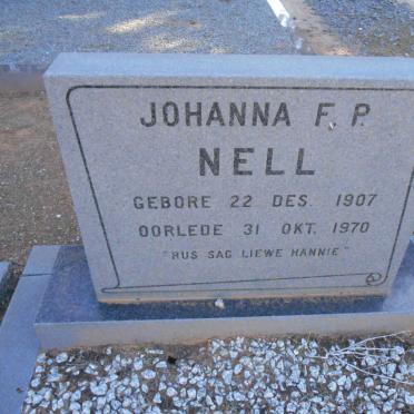 NELL Johanna F.P. 1907-1970