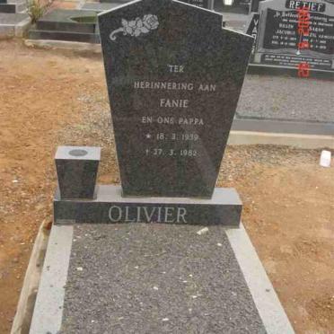 OLIVIER Fanie 1939-1982