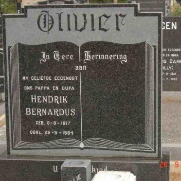 OLIVIER Hendrik Bernardus 1917-1984