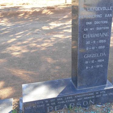 PEARSON Grizelda 1954-1973 :: PEARSON Charmaine 1959-1959