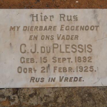 PLESSIS C.J., du 1892-1925