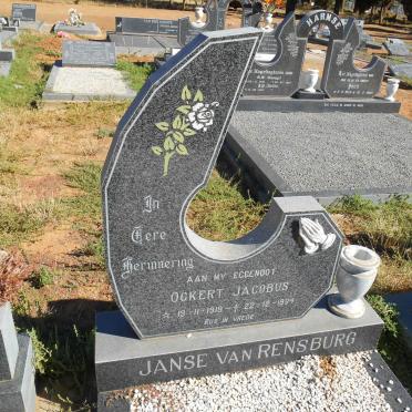 RENSBURG Ockert Jacobus, Janse van 1919-1994