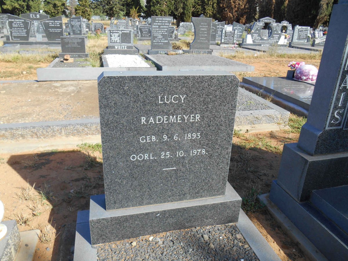 RADEMEYER Lucy 1893-1978