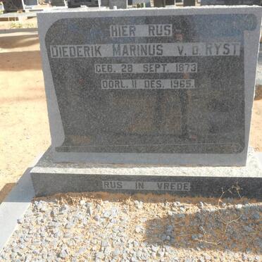 RYST Diederik Marinus, v.d. 1873-1965