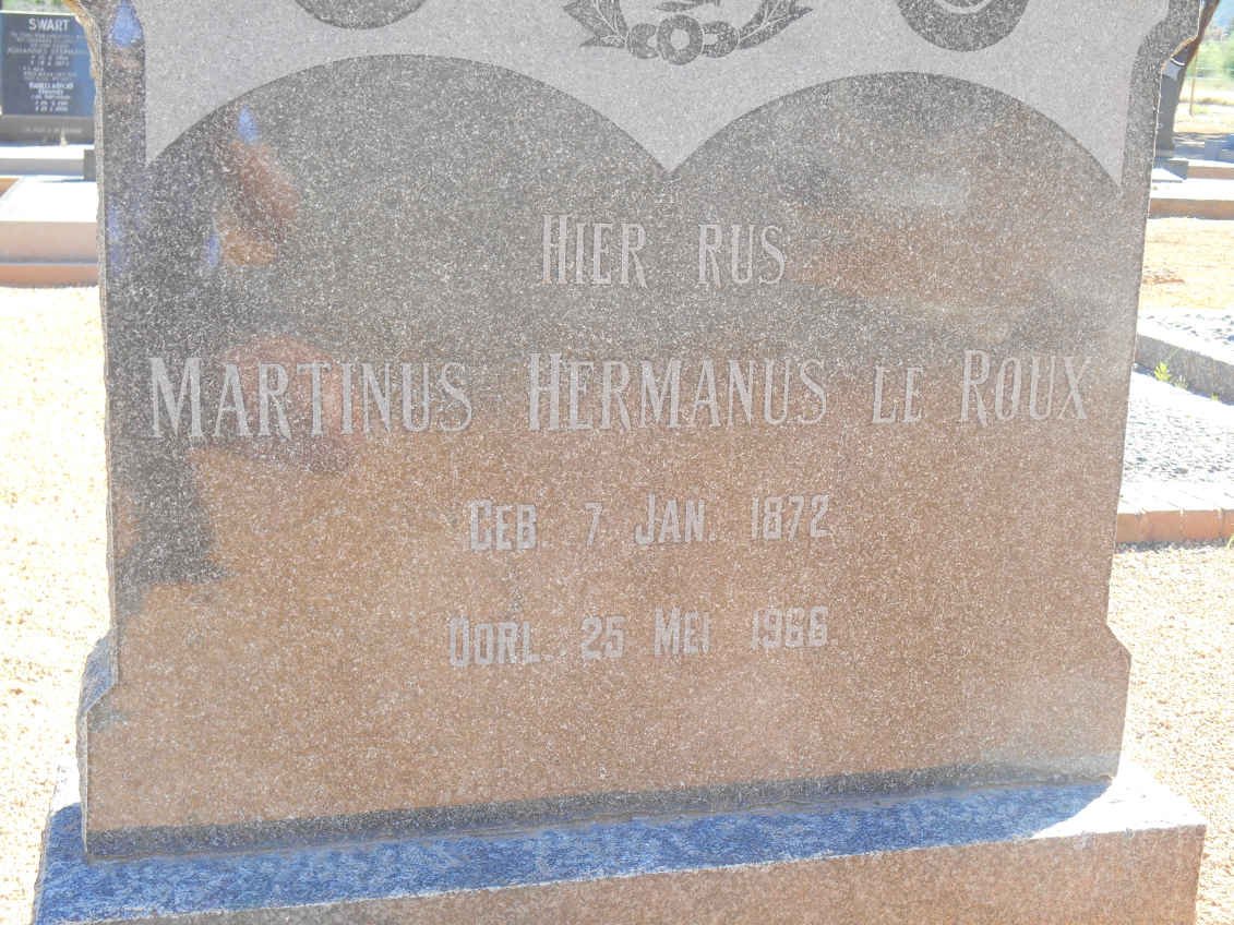 ROUX Martinus Hermanus, le 1872-1966