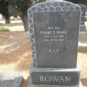 ROWAN Phoebe C. 1868-1947