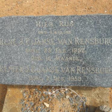 RENSBURG Rene J.P., Janse van -1952 :: JANSE VAN RENSBURG Renier J.P. -1958