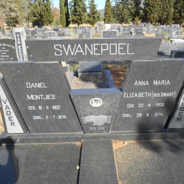 SWANEPOEL Daniël Meintjies 1902-1974 &amp; Anna Maria Elizabeth SWART 1906-1974