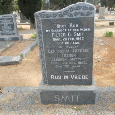 SMIT Pieter D. -1947 &amp; Gertruida Abegael Tesner MATTHEE -1952