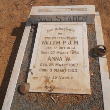 STADEN Willem P.J.M., van 1863-1946 &amp; Anna W. 1867-1953
