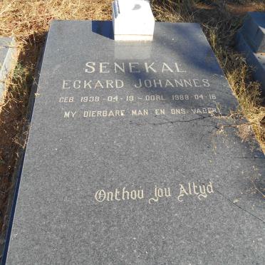 SENEKAL Eckard Johannes 1938-1989