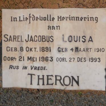 THERON Sarel Jacobus 1891-1963 &amp; Louisa 1910-1993