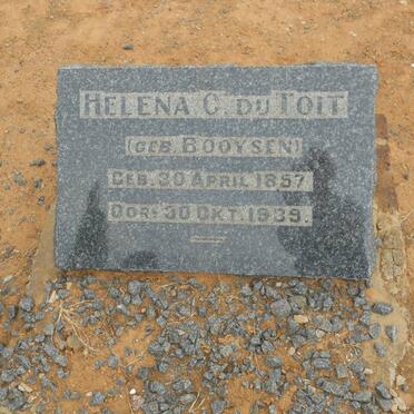 TOIT Helena C., du nee BOOYSEN 1857-1939