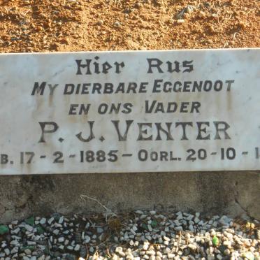 VENTER P.J. 1885-1968