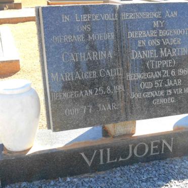VILJOEN Daniel Martin -1966 &amp; Catharina Maria CALITZ -1991