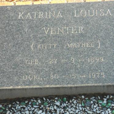VENTER Katrina Louisa 1899-1975