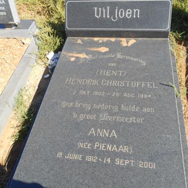 VILJOEN Hendrik Christoffel 1902-1994 &amp; Anna PIENAAR 1912-2001