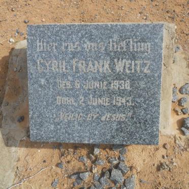 WEITZ Cyril Frank 1938-1943
