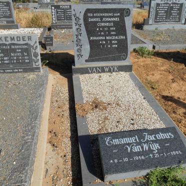 WYK Daniel Johannes Cornelis, van 1919-1981 &amp; Johanna Magdalena 1928-1998