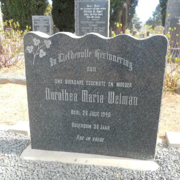 WELMAN Dorothea Maria -1945