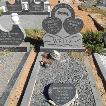 WEITZ Cornelius 1928-1992 &amp; Catherina 1935- :: MEIRING Brenda M. nee WEITZ 1955-2001