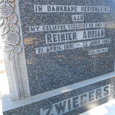 ZWIEGERS Reinier Adrian 1891-1961