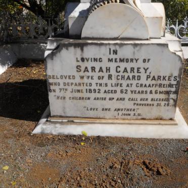 PARKES Sarah Carey -1892