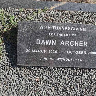 ARCHER Dawn 1936-2008