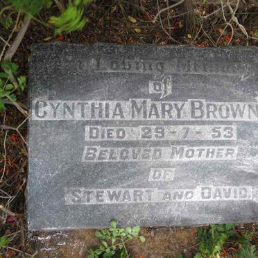 BROWNIE Cynthia Mary -1953