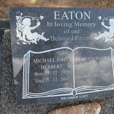 EATON Michael John Herbert 1928-2011 & Doreen Mabel 1928-2007
