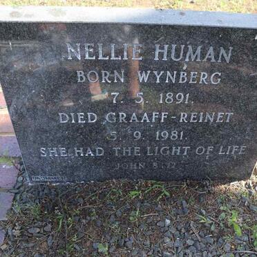 HUMAN Nellie 1891-1981