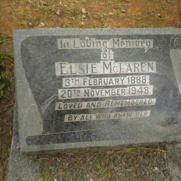 MCLAREN Elsie 1888-1948