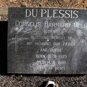 PLESSIS Cornelis Barnard Moll, du 1923-1999