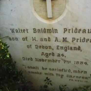PRIDEAUX Walter Baldwin -1884