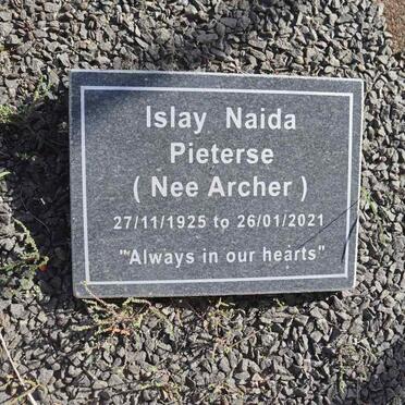 PIETERSE Islay Naida nee ARCHER 1925-2021