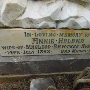 ROBINSON Annie Helena 1862-1891