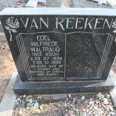 REEKEN Edel Wilfriede Waltraud, van nee KOCH 1934-1999