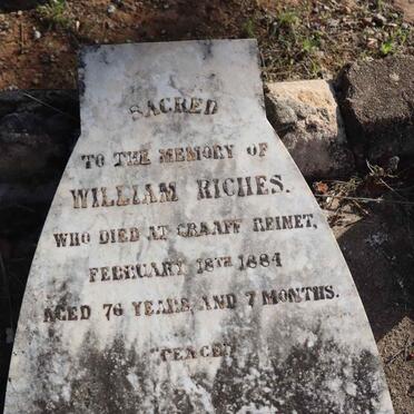 RICHES William -1884