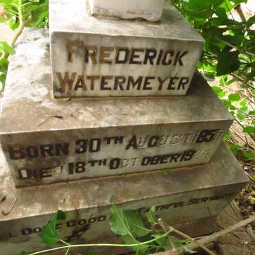 WATERMEYER Frederick 1855-1924