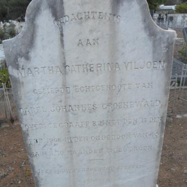 GROENEWALD Martha Catherina nee VILJOEN -1906